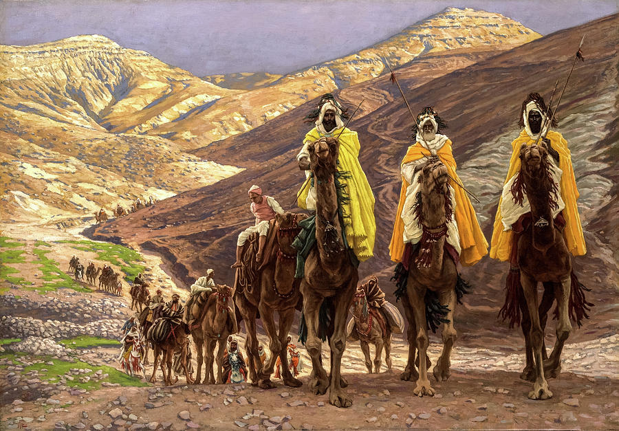 Camel Painting - Journey of the Magi, 1894 by James Tissot
