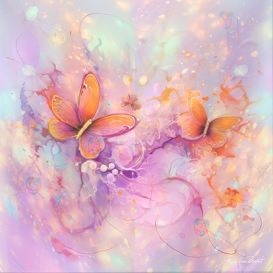 Butterfly Medicine #2 Digital Art by Mary Ann Benoit