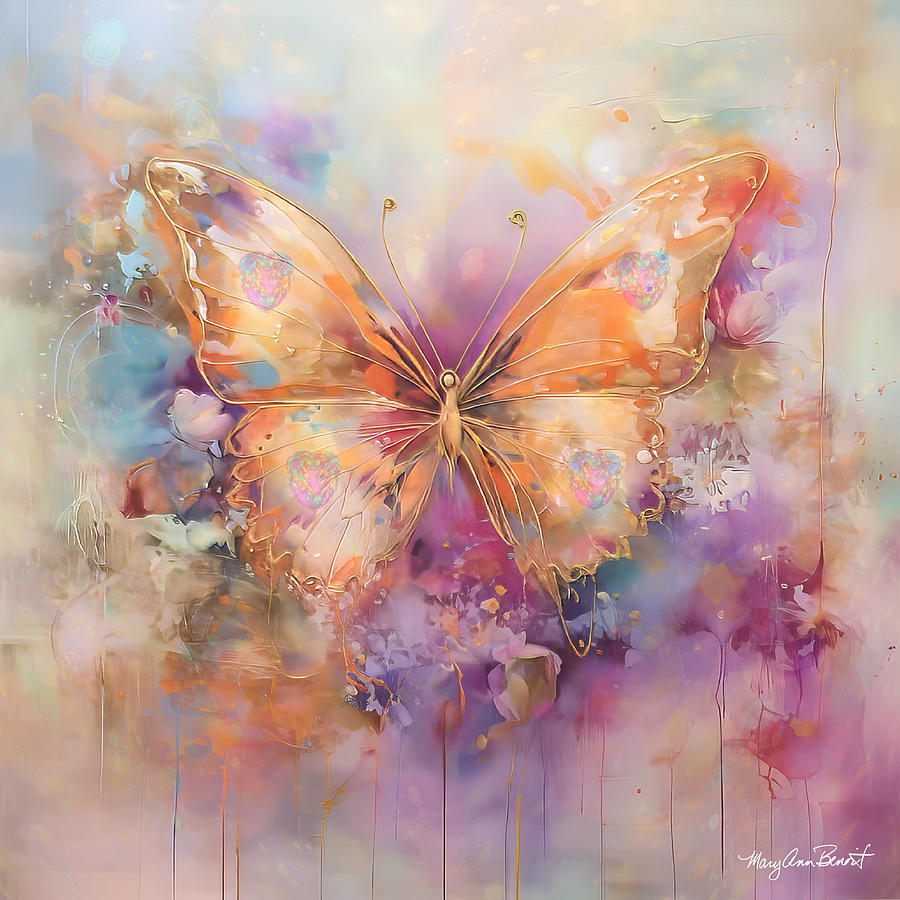 Butterfly Medicine #3 Digital Art by Mary Ann Benoit