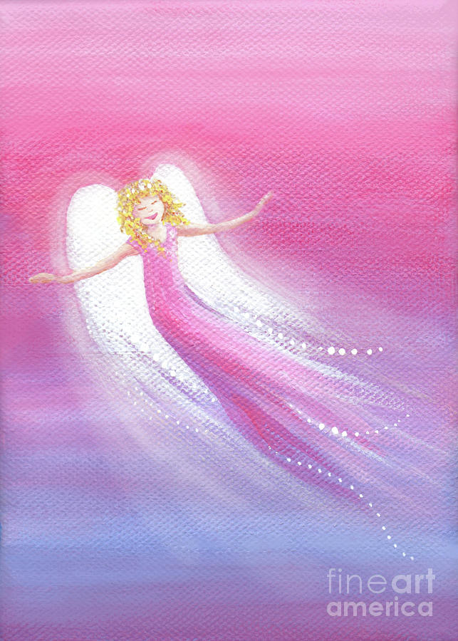 Joy - Angels Rising -Feng Shui Painting by Julia Underwood