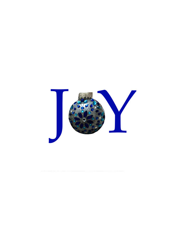 Christmas Joy Blue Digital Art by Bnte Creations