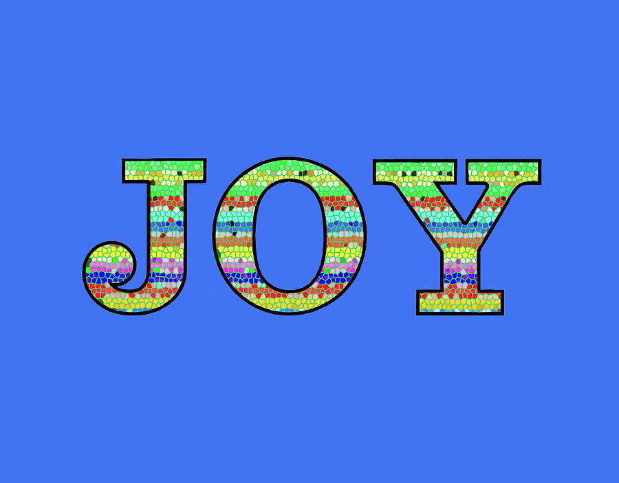 Joy Blue Graphic Design Photograph by Lorraine Baum - Pixels