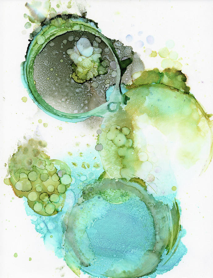 Joy Bubbles Painting by Christy Sawyer