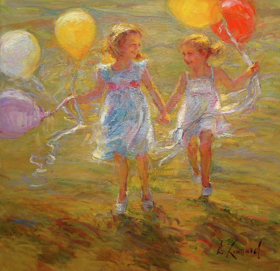 Joy Painting by Diane Leonard