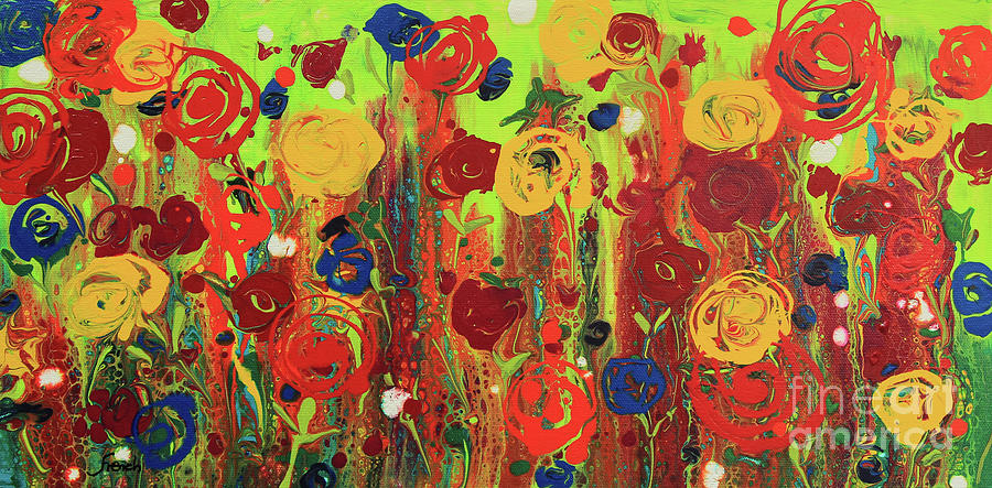 Joy Garden Painting by Jeanette French