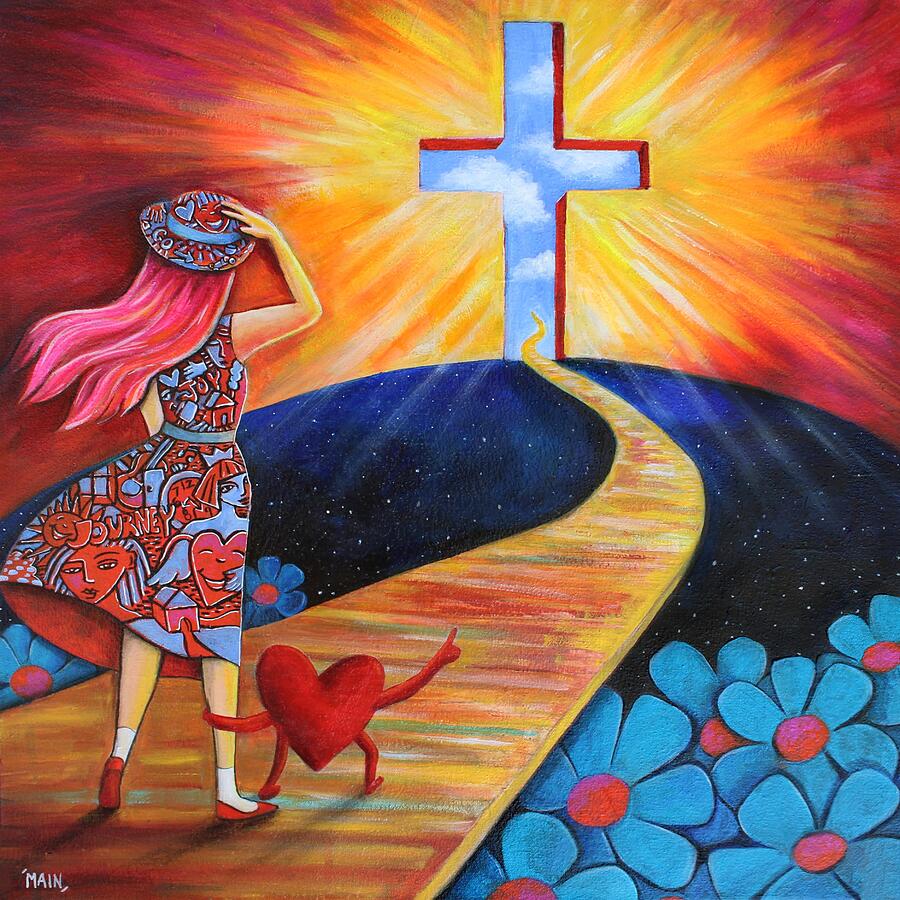 Jesus Christ Painting - Joy Journey by Jennifer Main Jesus Christ Painting - Joy Journey by Jennifer Main