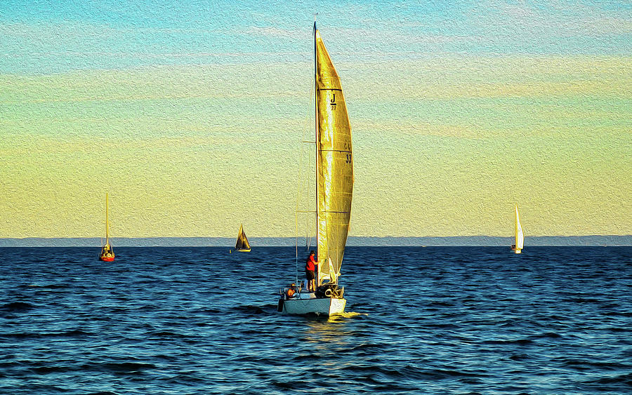 Joy Of Sailing Digital Art