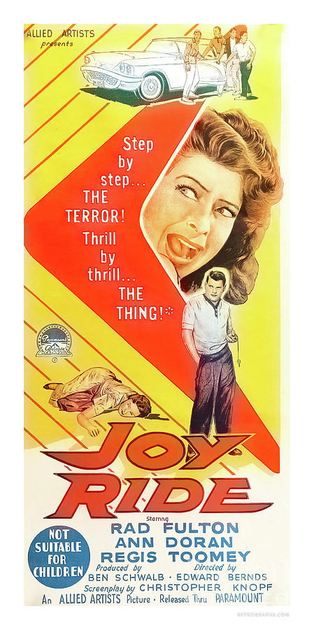 Joy Ride 1960s movie poster Mixed Media by Retrographs