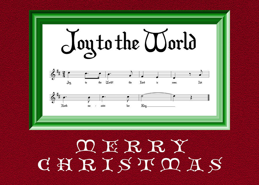 Joy to the World Christmas Card Photograph by David Morehead