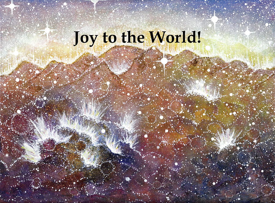 Christmas Painting - Joy to the World by Jana Parkes