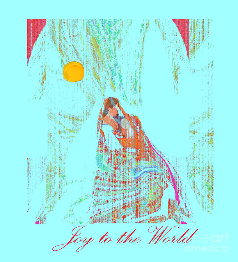 Joy to The World Mixed Media by Zsanan Studio
