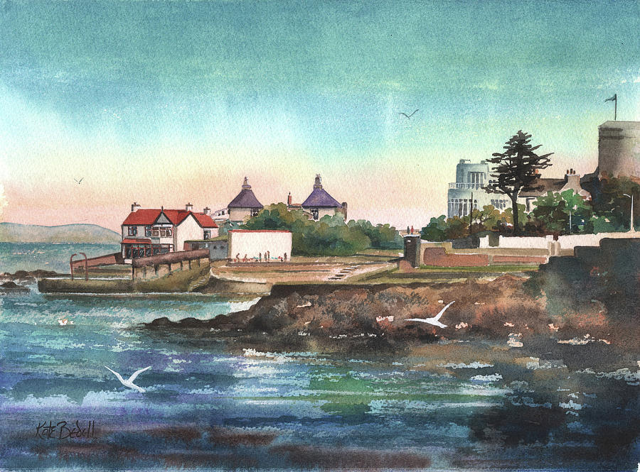 Joyces Tower Sandycove Painting by Kate Bedell