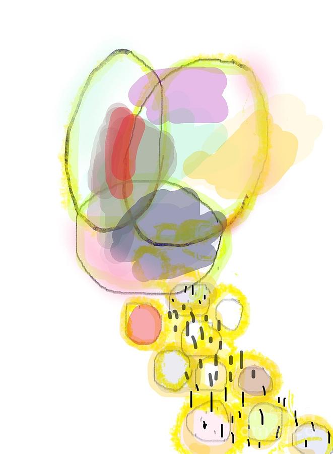 Abstract Painting - Joyful Circles #2 by Vesna Antic