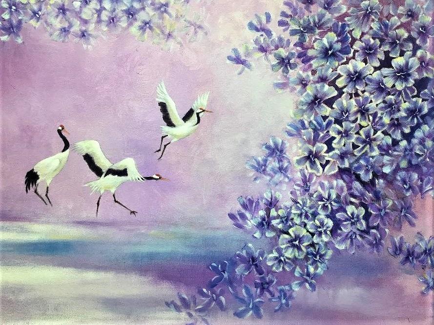 Joyful Dance Painting by Vina Yang