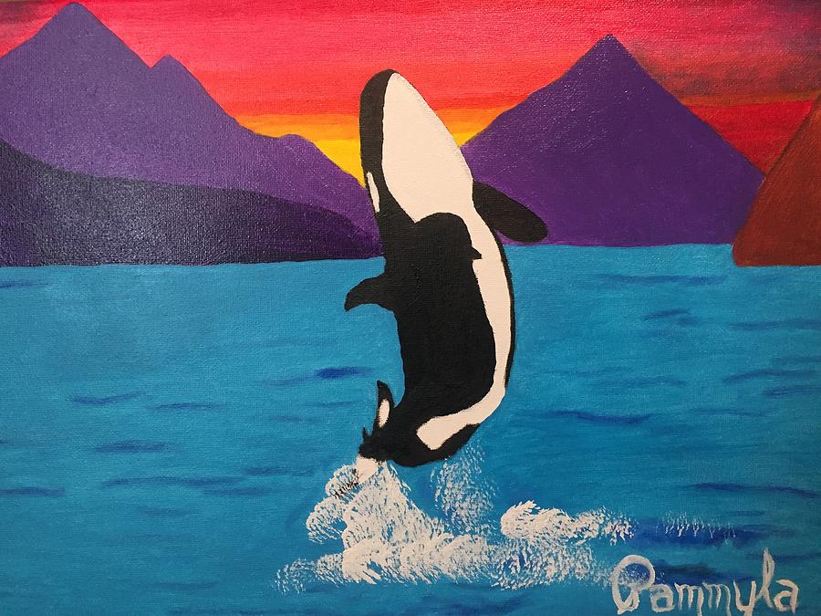 Joyful, Jumping Whale Painting by Pammyla Brooks - Fine Art America