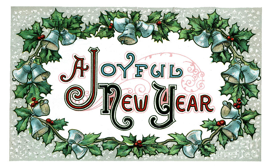 Joyful New Year Digital Art by Pete Klinger