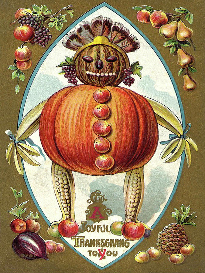 Pumpkin Digital Art - Joyful Thanksgiving by Long Shot