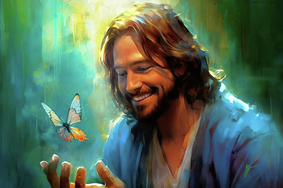 Jesus Christ Painting - Joyous Delight by Greg Collins
