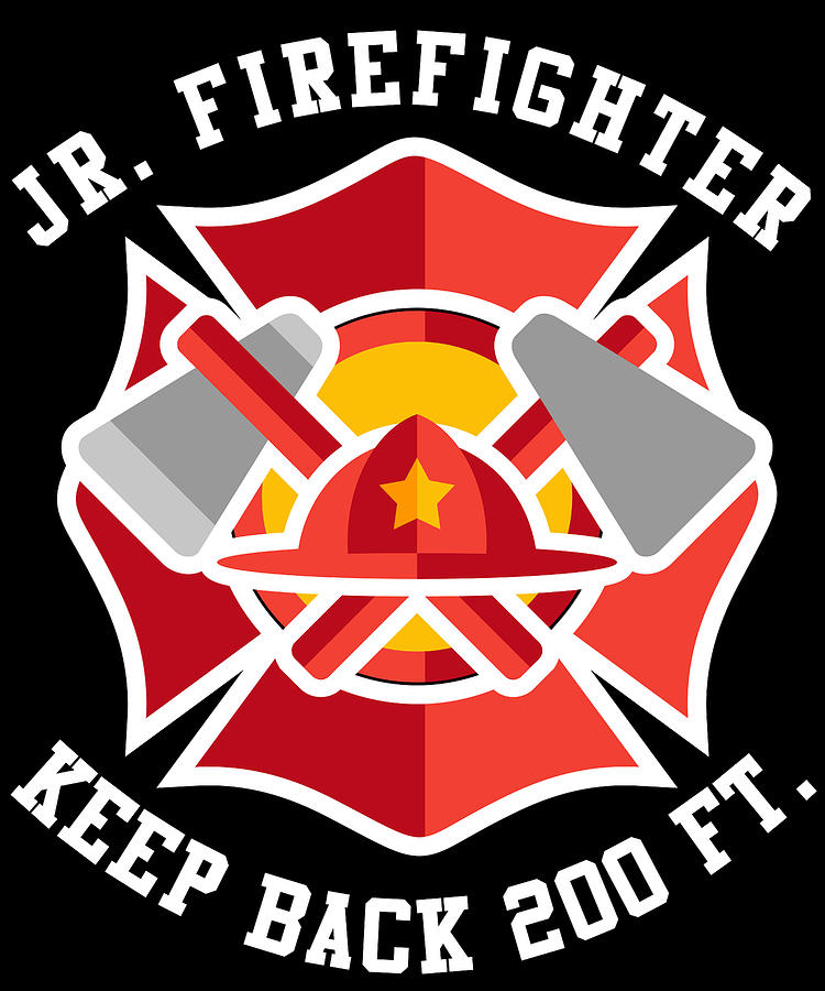 Jr Firefighter Digital Art by Flippin Sweet Gear