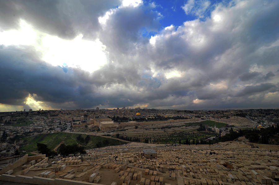 Jerusalem from the Mount of Olives_010 Photograph by James C Richardson