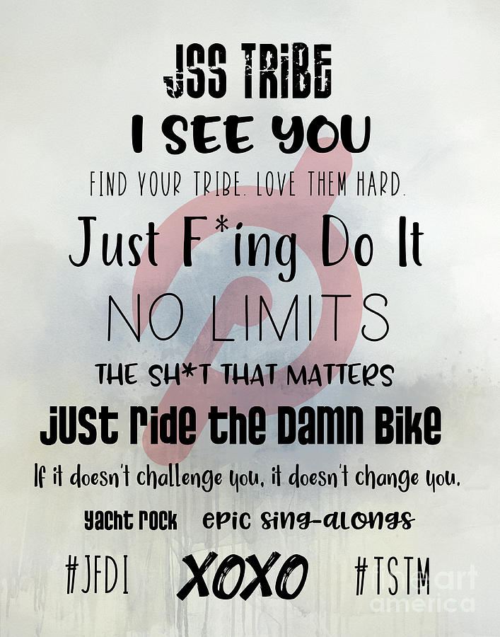 JSS Tribe Motivational Poster Digital Art by Jayne Carney