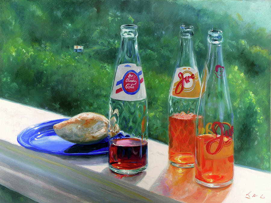 Ju-c with Creole Bread Painting by Jonathan Gladding