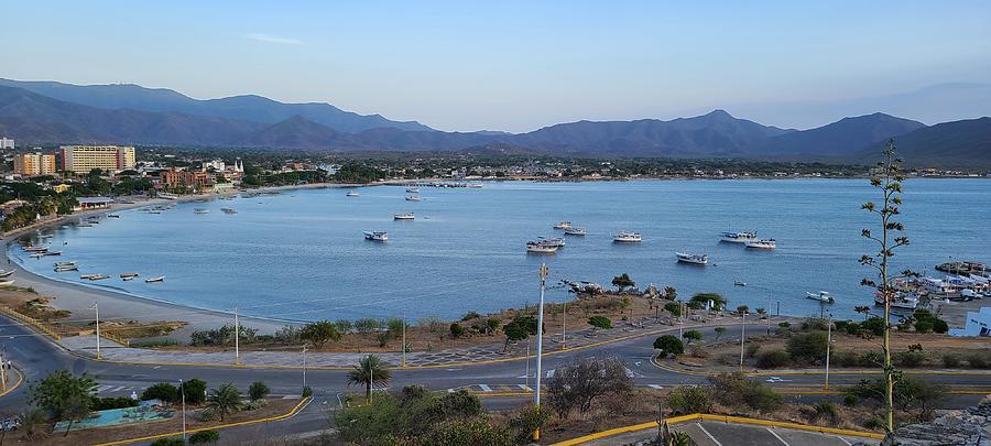 Juan Griego's Bay A Contrast of City and Sea Pyrography by Enmanuelle ...