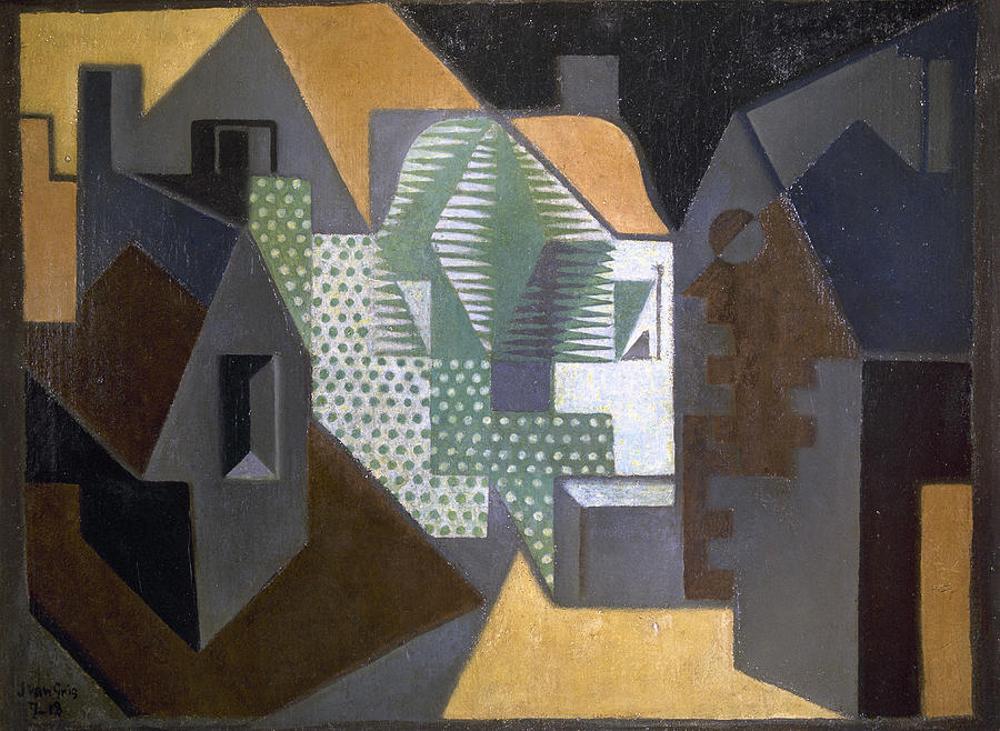 Juan Gris -1886-1927-. Spanish painter. Village, 1918. Oil on canvas. Private collection. Painting by Album