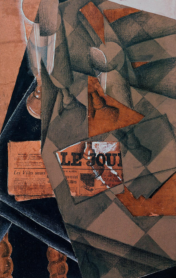 Juan Gris/ Cubist Still Life, 20th Century. Painting by Juan Gris