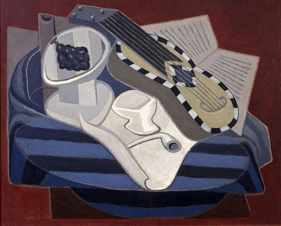 Juan Gris Guitar with inlays 1925 Painting by Juan Gris - Fine Art America