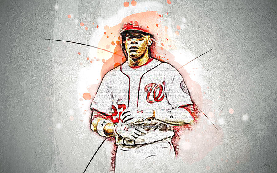 Juan Soto Art Mlb Washington Nationals Outfielder Childish Bambino ...