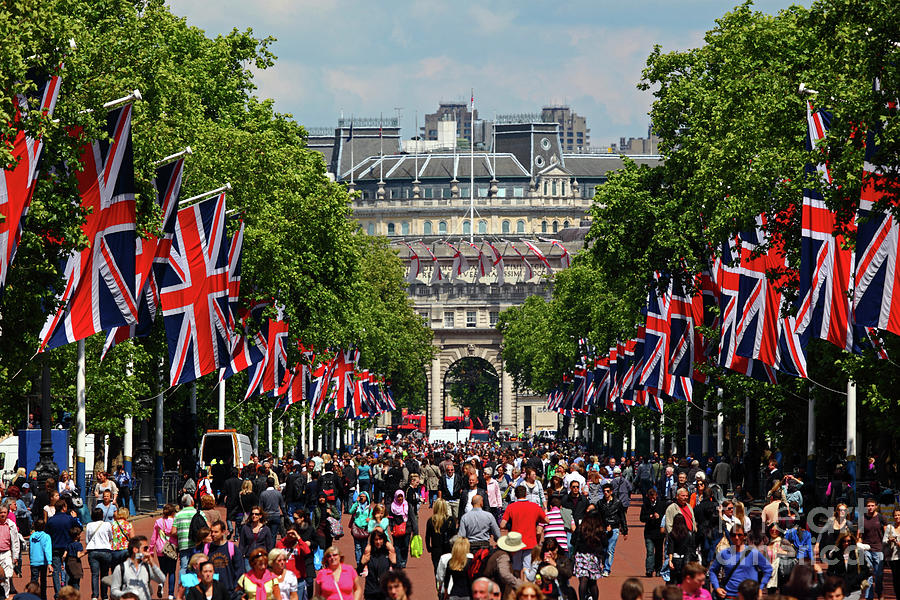 Jubilee celebrations in Pall Mall London Photograph by James Brunker