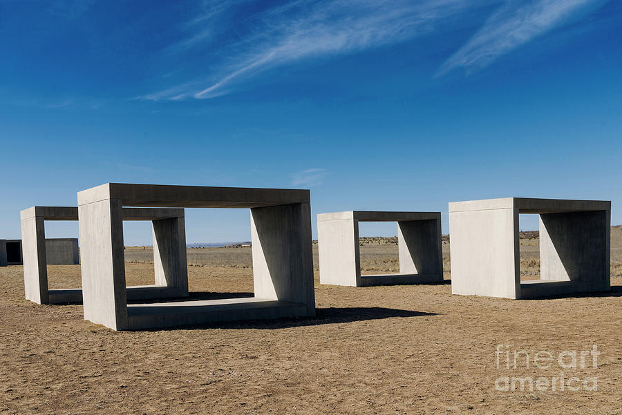Judds Cubes In Marfa Photograph by Doc Braham
