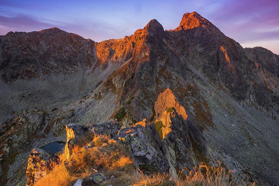 Judele peak at sunrise Photograph by Cosmin Stan