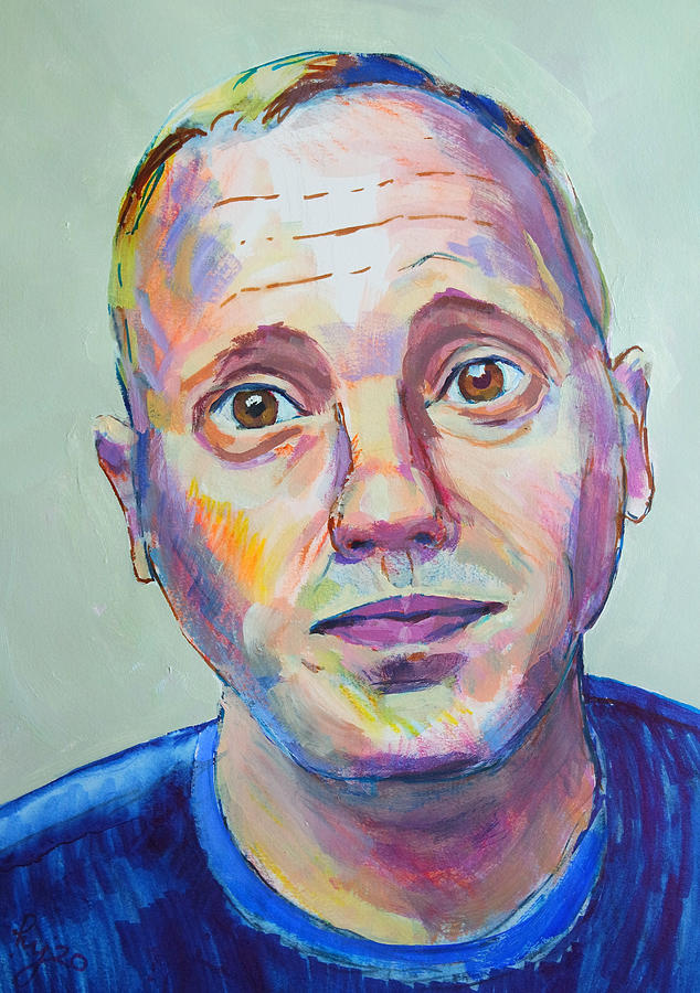 Judge Rinder Robert Rinder Portrait painting myPAOTW Drawing by Mike Jory