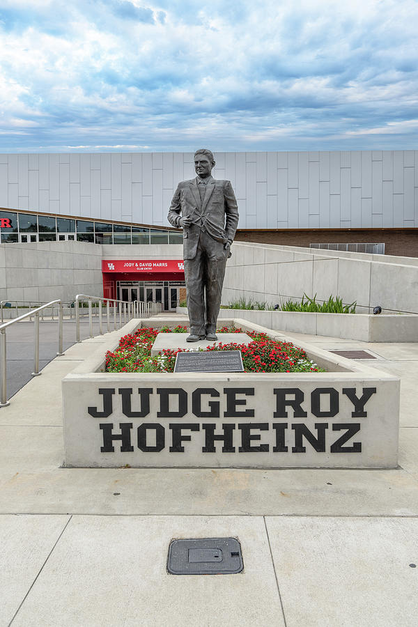Judge Roy Hofheinz Statue University of Houston Photograph by John McGraw