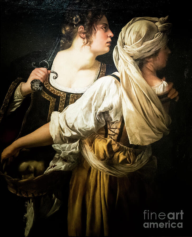 Judith and Her Maidservant by Artemisia Gentileschi 1618 Painting by Artemisia Gentileschi