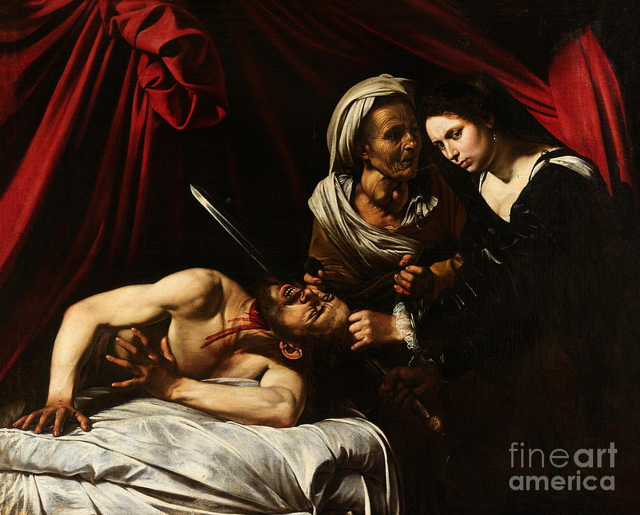 Judith and Holophernes Painting by Michelangelo Merisi da Caravaggio