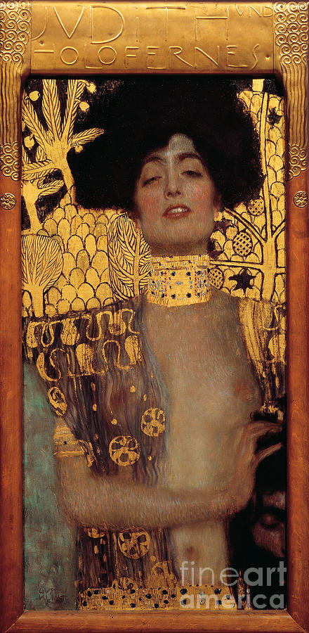 Judith and the Head of Holofernes 1901 #1 Painting by Gustav Klimt