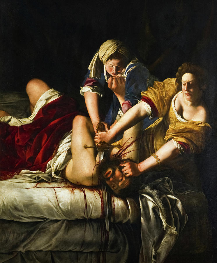 Artemisia Gentileschi Painting - Judith Beheading Holofernes, 1614-1620 by Artemisia Gentileschi