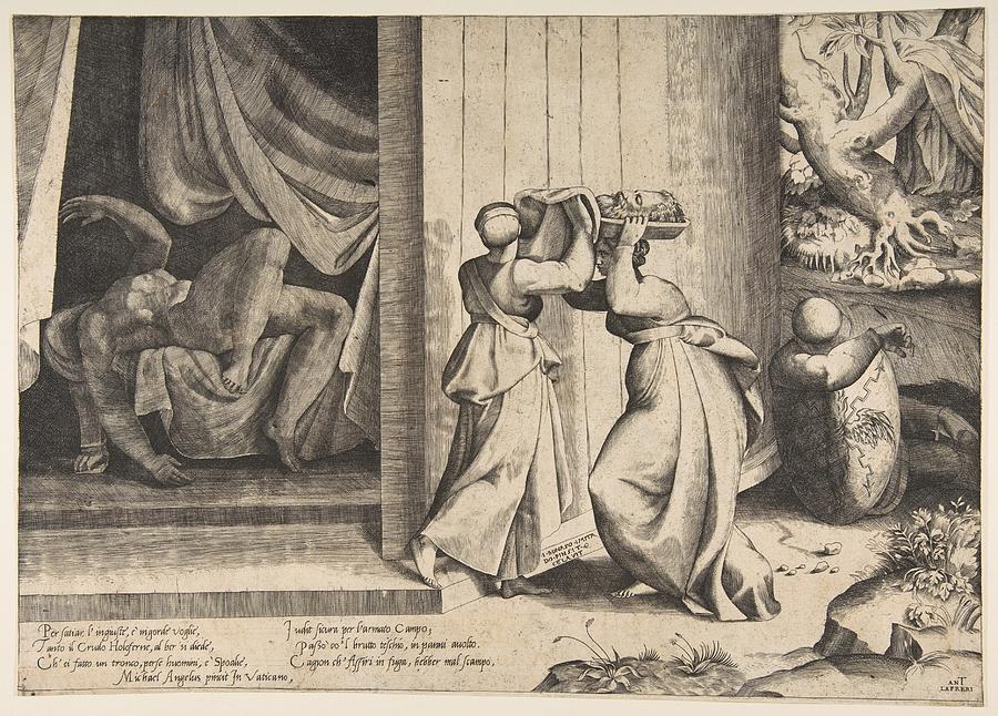 Judith passing the head of Holofernes to her maidservant the ...