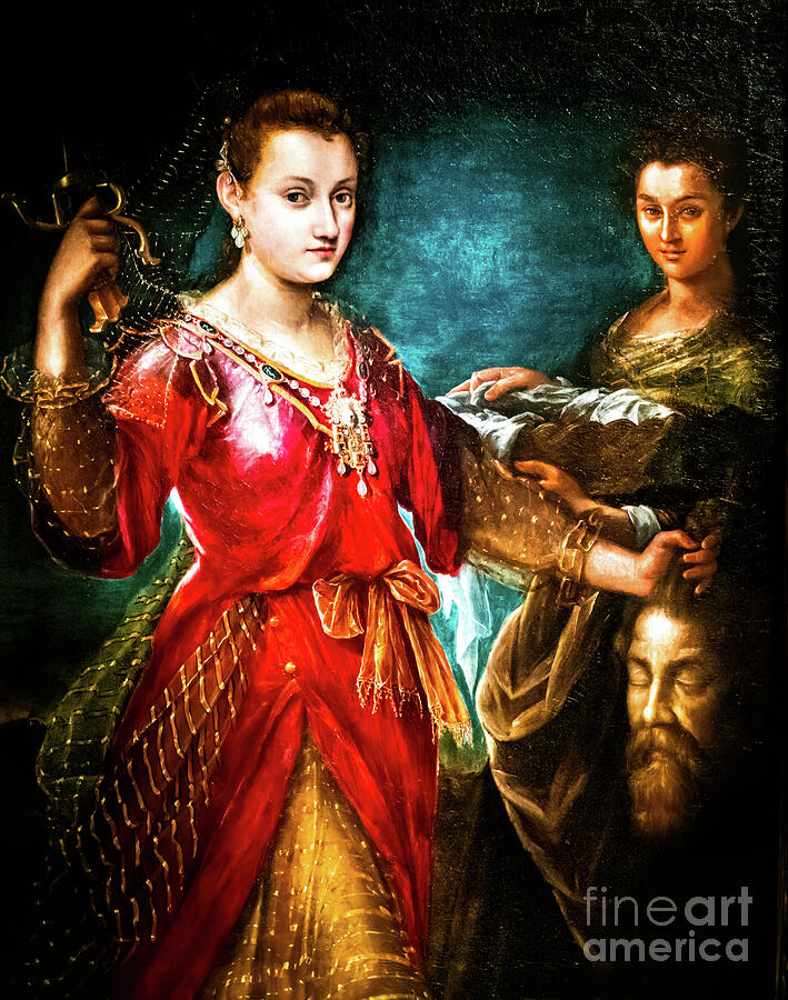 Judith with the Head of Holoferness by Lavinia Fontana 1600 Painting by Lavinia Fontana