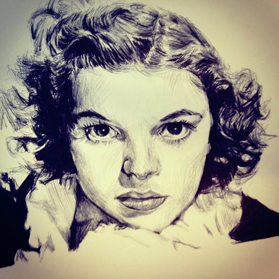 Judy Garland Drawing by Billy Jackson