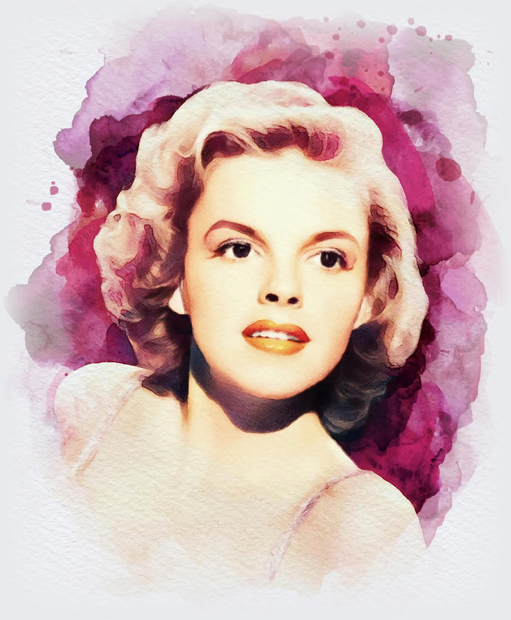 Judy Garland Hollywood Legend Poster 70s Painting by Cox Johnson - Pixels