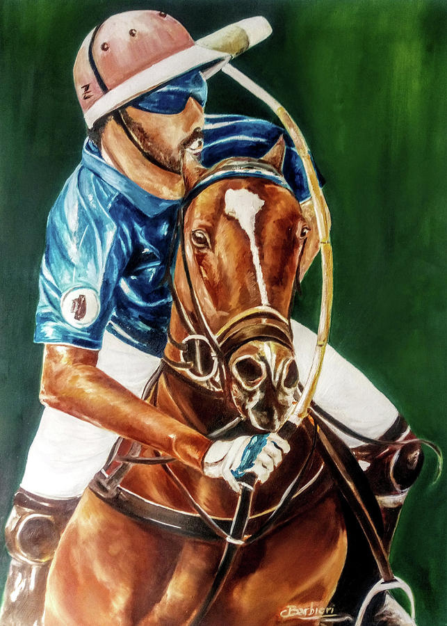 Jugador Painting by Carlos Jose Barbieri