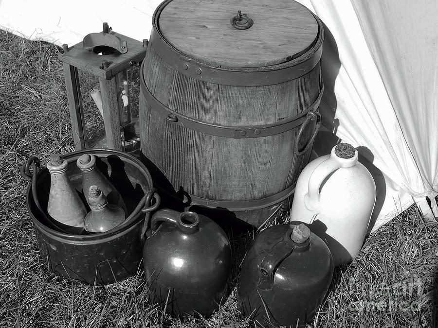 Jugs And A Barrel Photograph by D Hackett