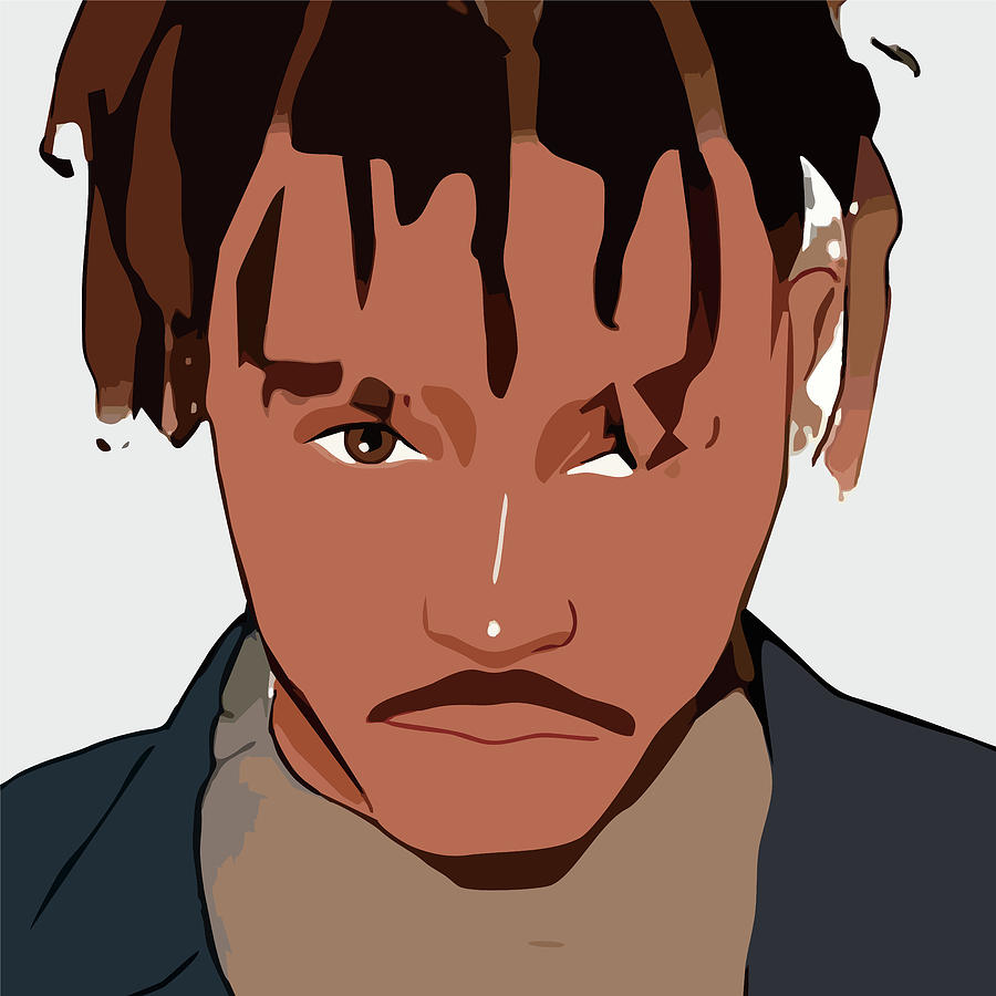 Juice Wrld Cartoon Portrait 1 Digital Art