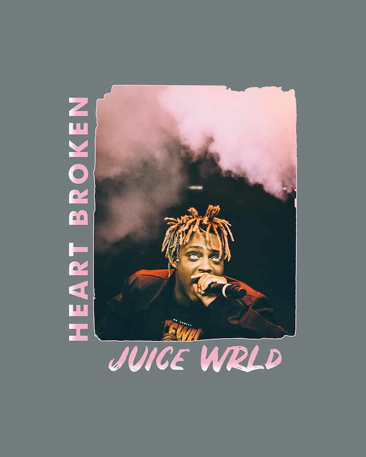 Juice WRLD Heart Broken Stylish Basic Novelty Tees Graphics Female