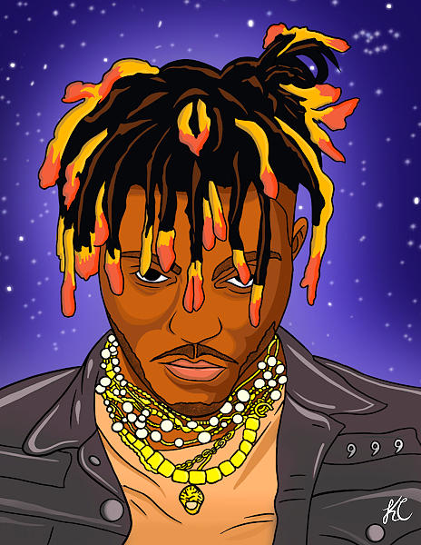 Juice WRLD Digital Art by Kenny Claing - Fine Art America