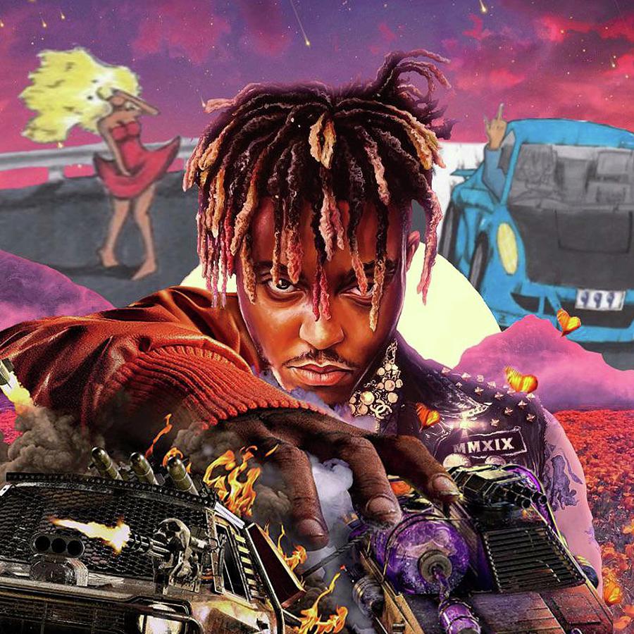 Juice Wrld Legends Never Die V7 Mixed Media by Braxton Nicolas - Fine ...